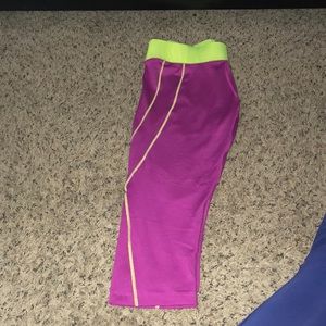 Work tight neon yellow and pink